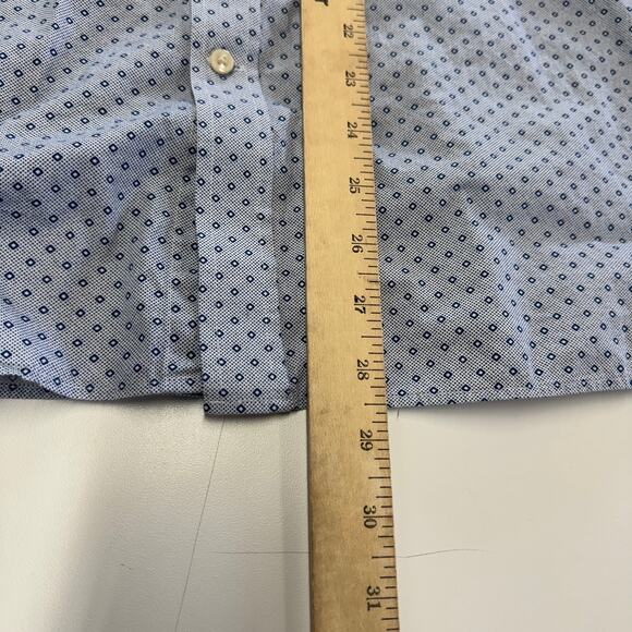 Ted Baker Shirt Mens‎ Large 15.5 32/33 Blue Printed Button Up Endurance - Picture 8 of 10